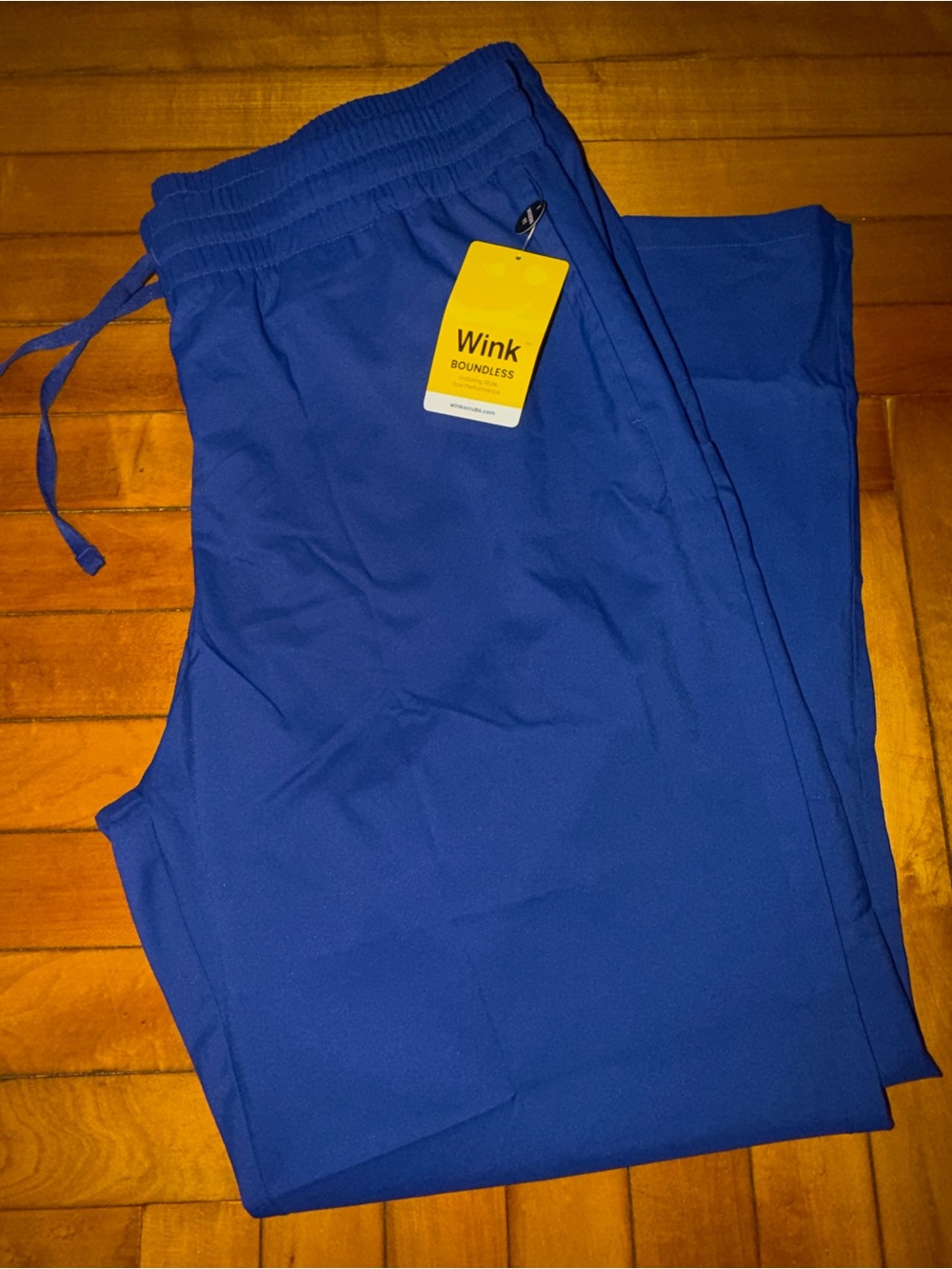 Women’s WonderWink Blue Drawstring Scrub Pant